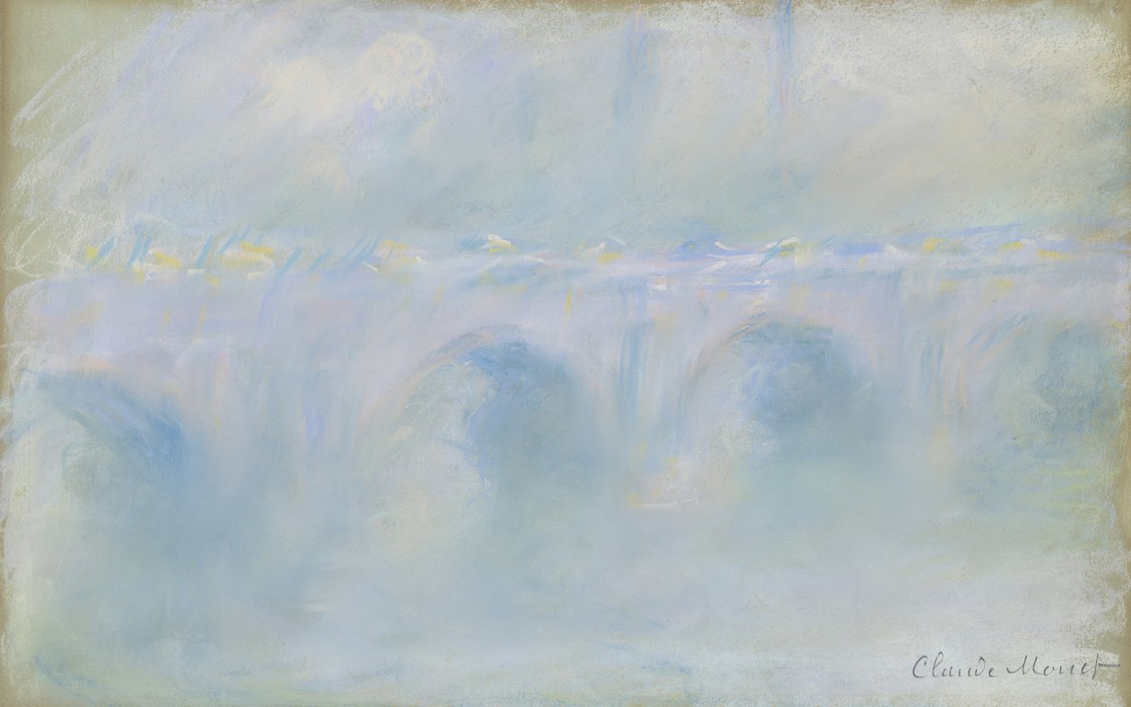 滑铁卢桥，1901年（粉彩） 作者 克劳德·莫奈