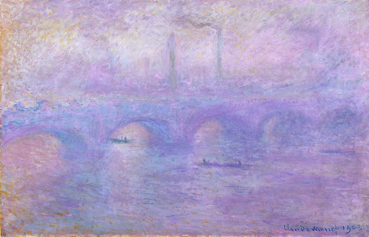 滑铁卢桥在雾，1899-1901 作者 克劳德·莫奈