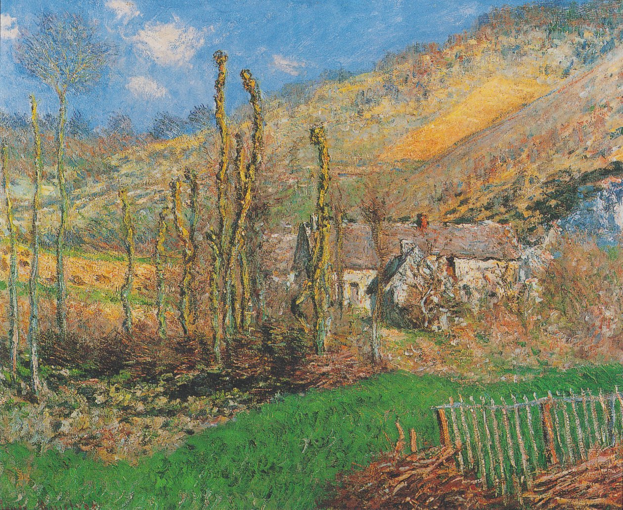 Val de Falaise（吉维尼）的冬季景观 作者 克劳德·莫奈