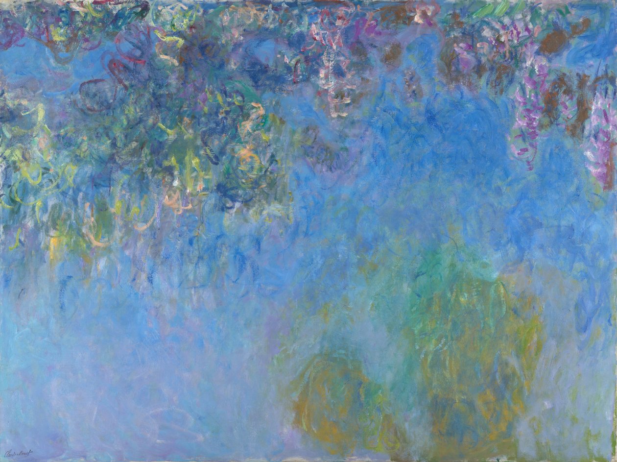 紫藤，1920-25 作者 克劳德·莫奈
