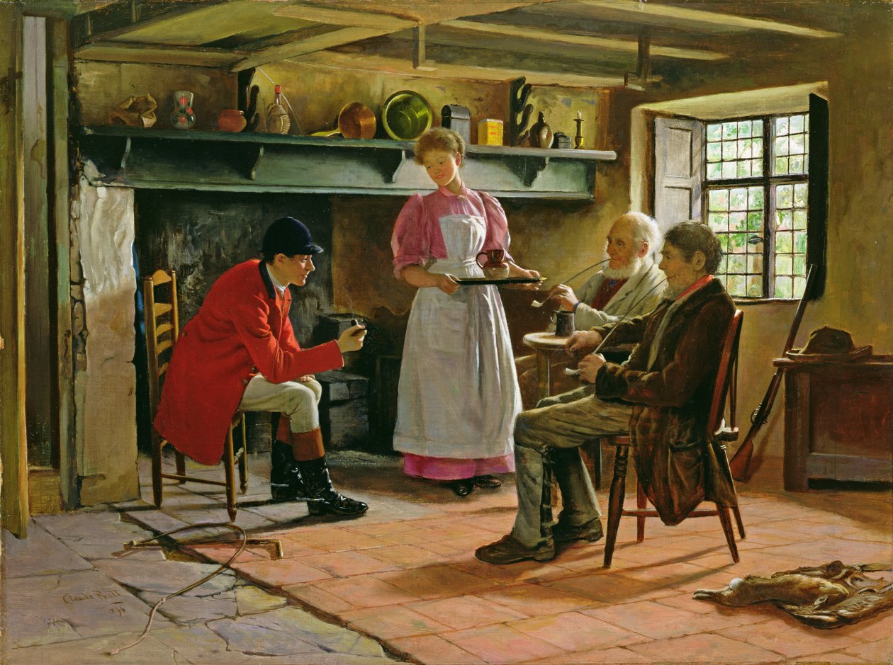 在Lygon Arms，百老汇，1896年 作者 克劳德·普拉特（Claude Pratt）