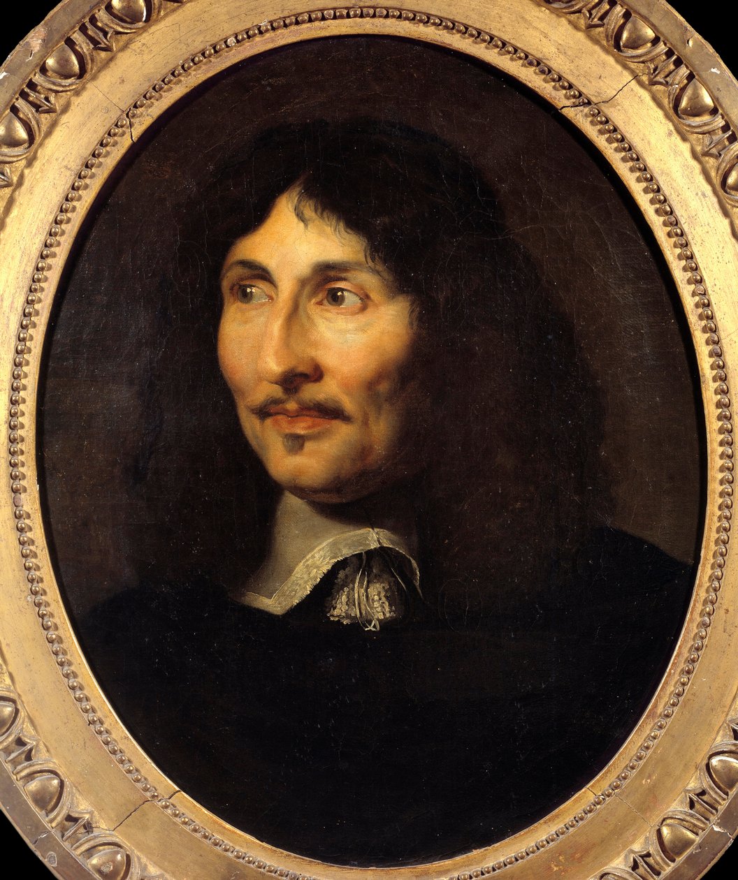 路易十四大臣让·巴蒂斯特 (Jean-Baptiste) 科尔伯特 (1619-1683) 的肖像。 克劳德·列斐伏尔 (1632-1675) 的绘画 作者 克劳德（来）勒费弗尔