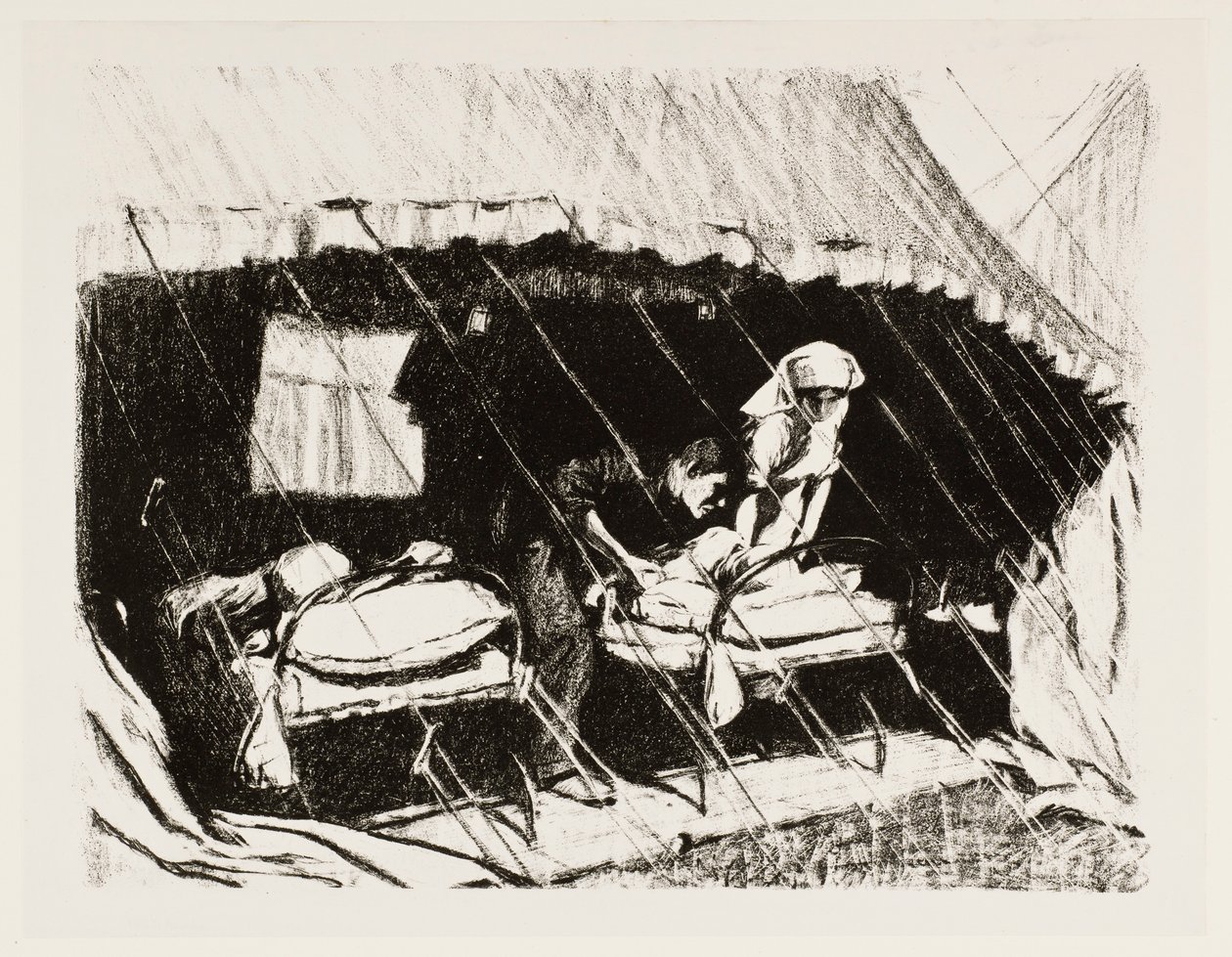 法国的伤员清理站"，1917年 作者 克劳德·艾琳·谢珀曼