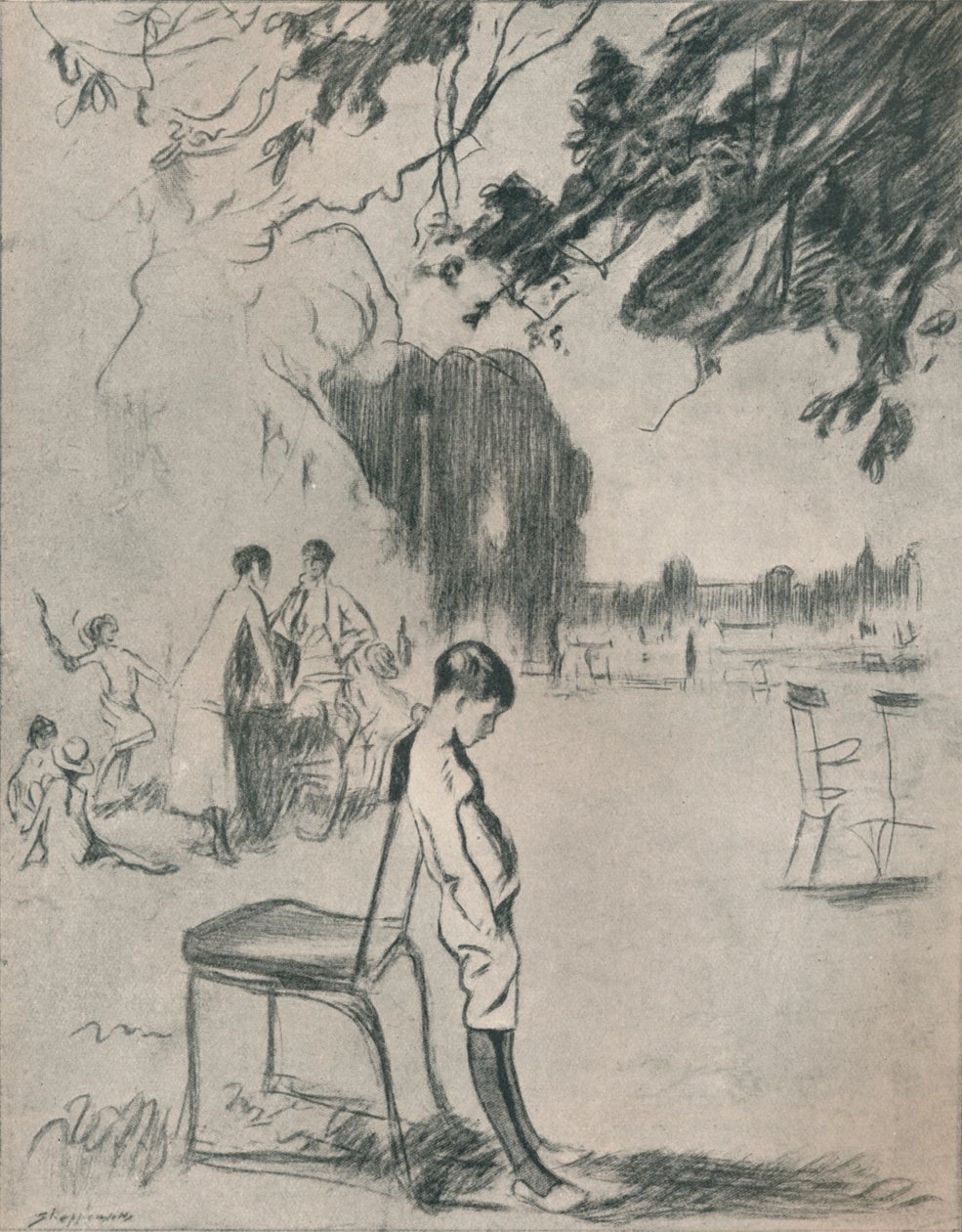 我生病了从男孩那里死去的妇女，c1900 作者 克劳德·艾琳·谢珀曼