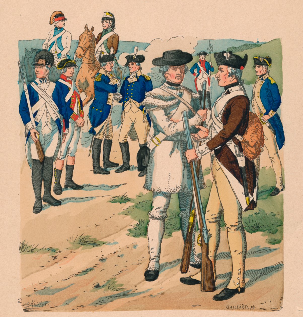 北美的美国，1775-1783年 作者 克劳德·斐迪南·盖拉德