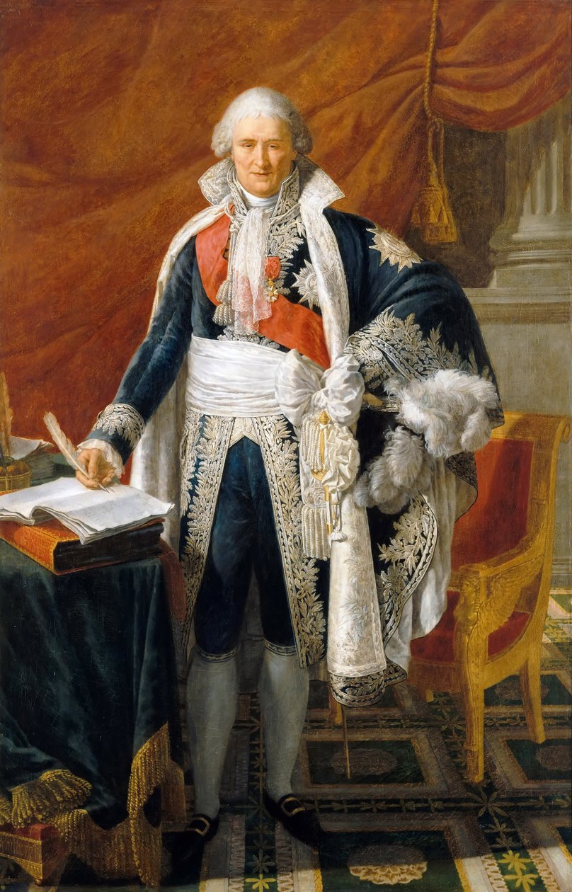 让·艾蒂安·玛丽·波塔利斯的肖像1749-1807 作者 克劳德·高特罗（Claude Gautherot）