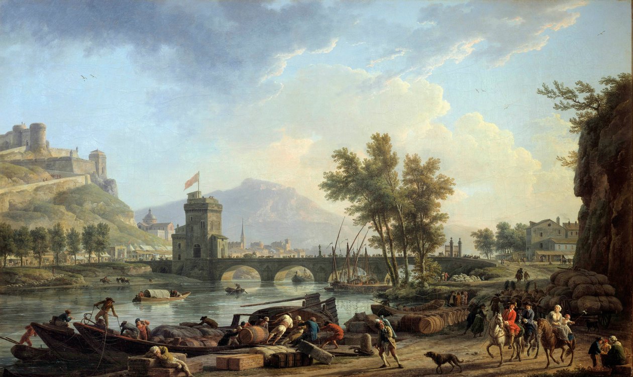 1774 年钻探的方法 Joseph Vernet (1714-1789) 1774 Dim. 作画。 0,97x1,62 m 蒙彼利埃，法布尔博物馆 作者 克劳德·约瑟夫·韦尔内