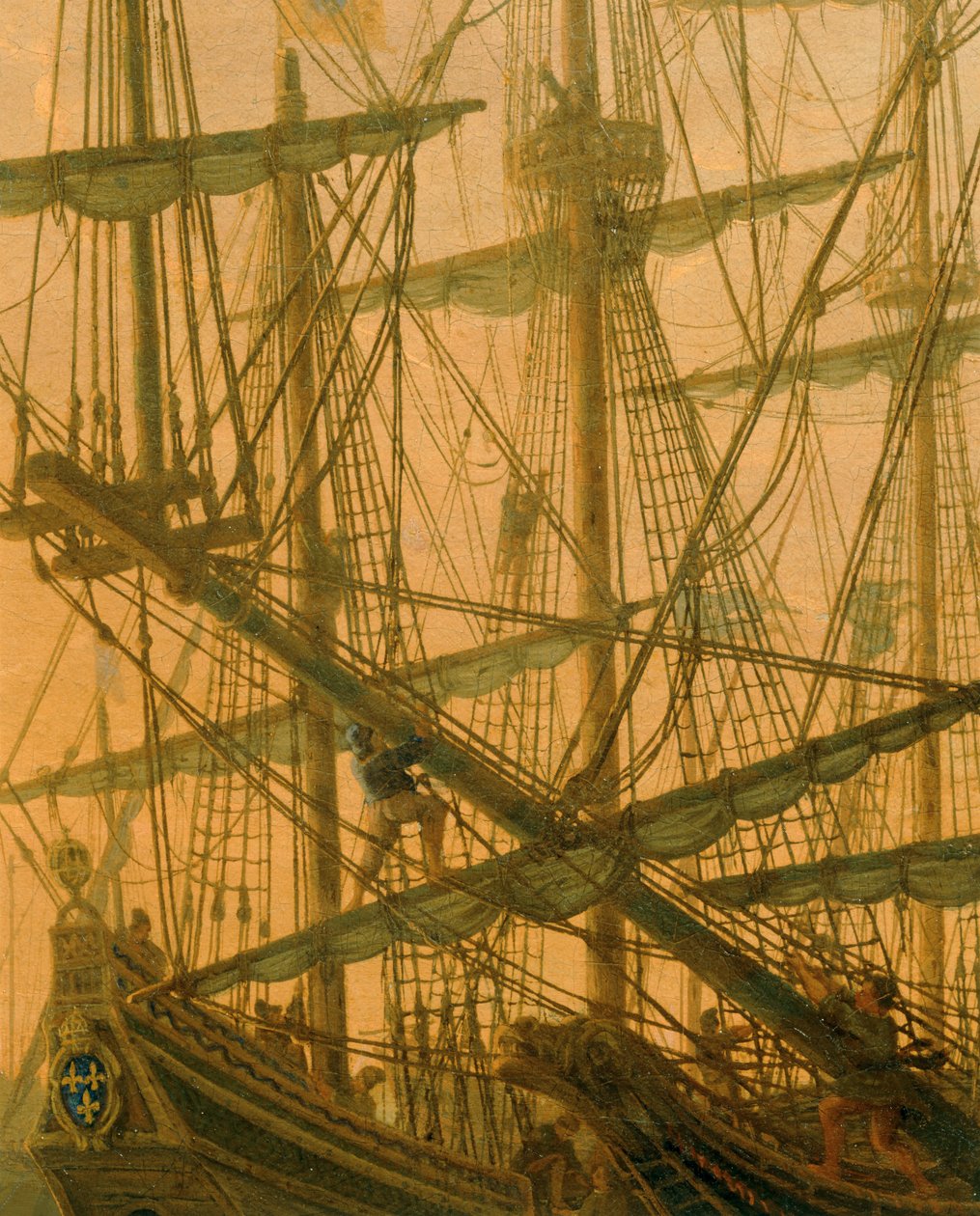 海港、夕阳 ... 作者 克洛德·洛兰 (1600-82)