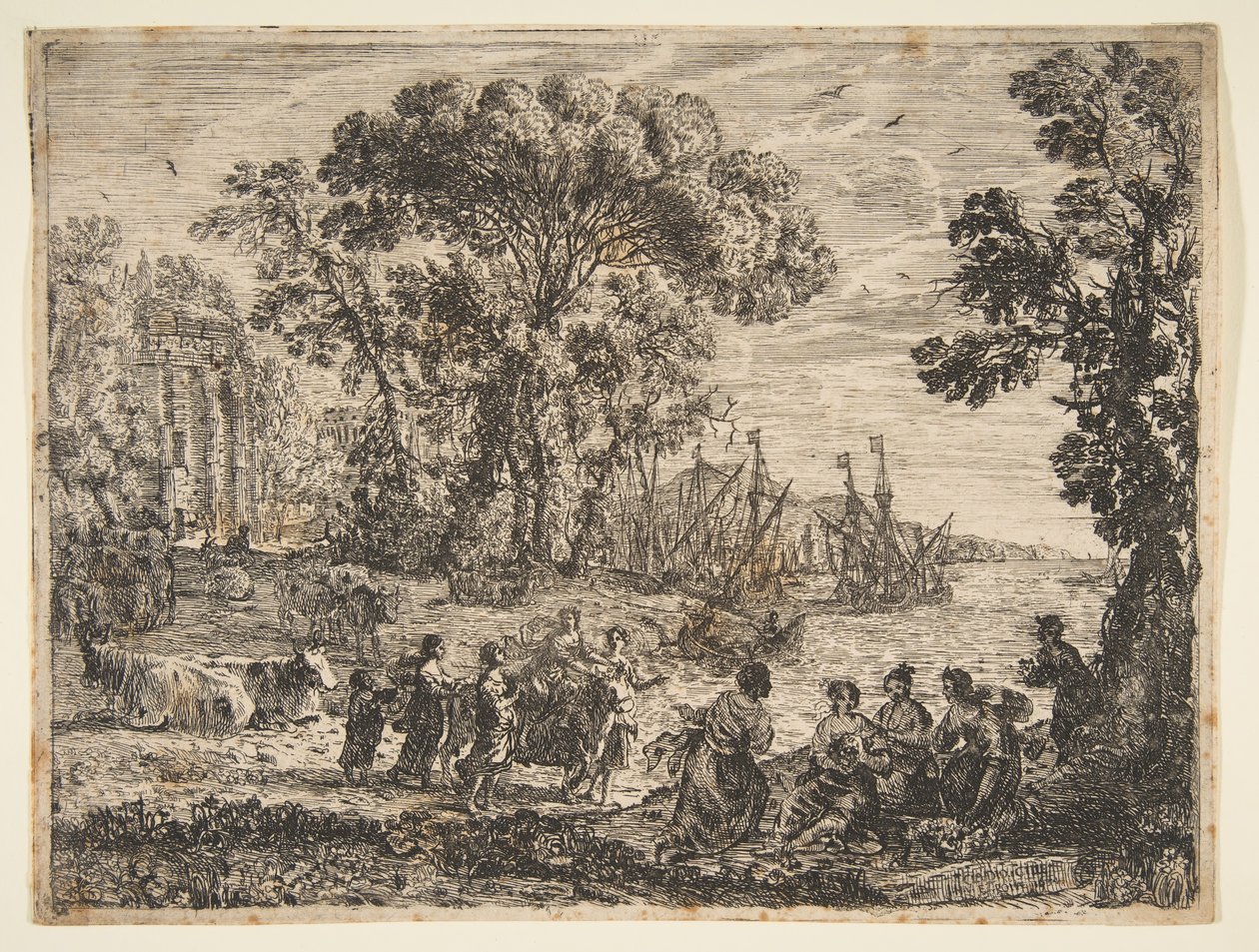 1634年，欧罗巴强奸。 作者 克劳德·洛兰