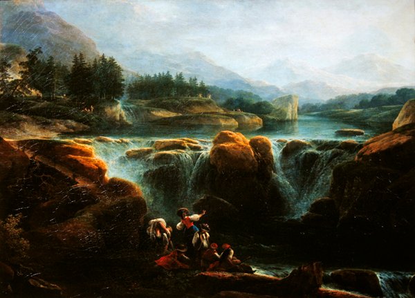 瑞士风景，c.1790-94 作者 克劳德·路易斯·夏特莱