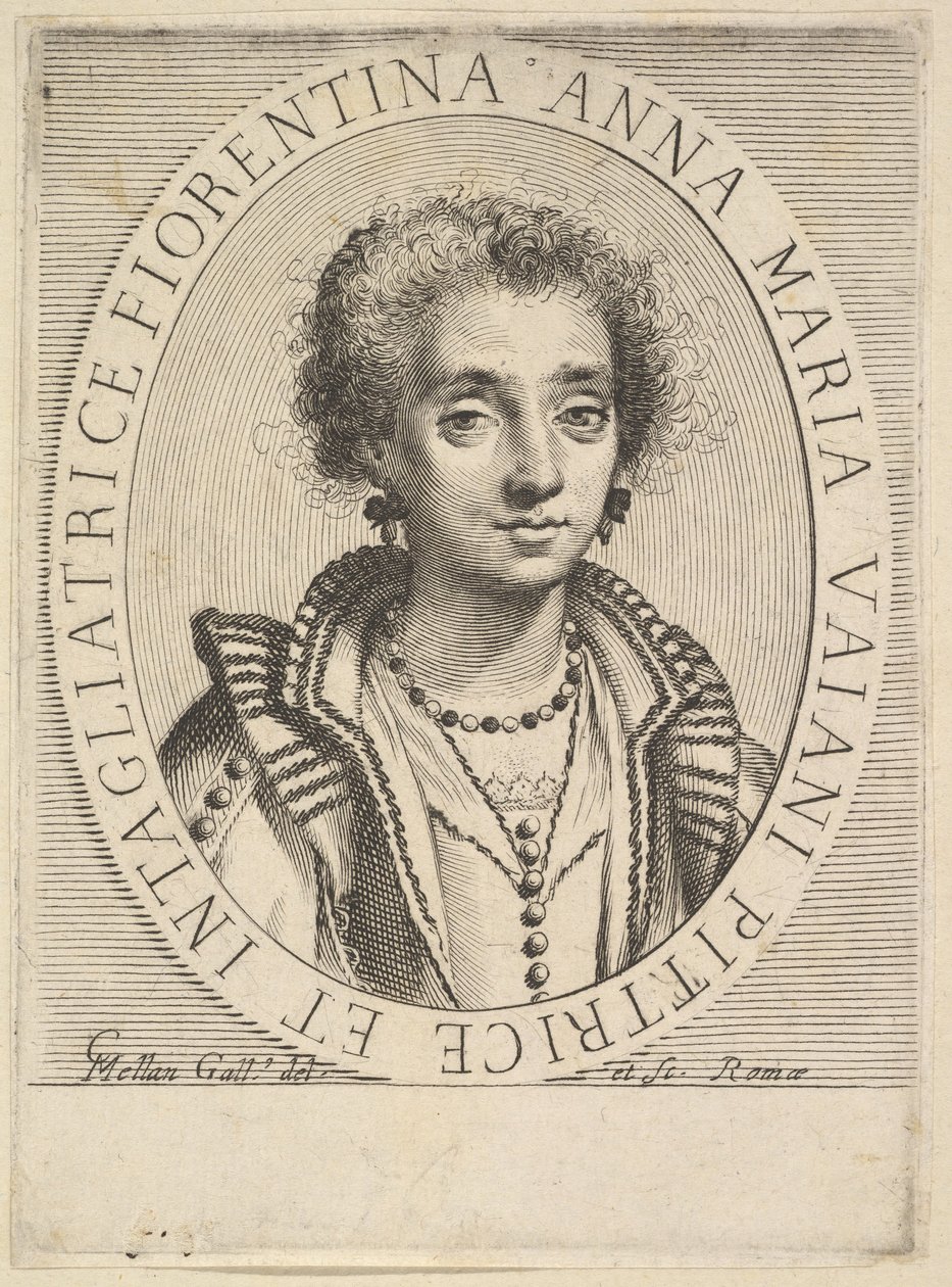 安娜·玛丽亚·瓦安妮（Anna Maria Vaiani），1624-36。 作者 克劳德·梅伦