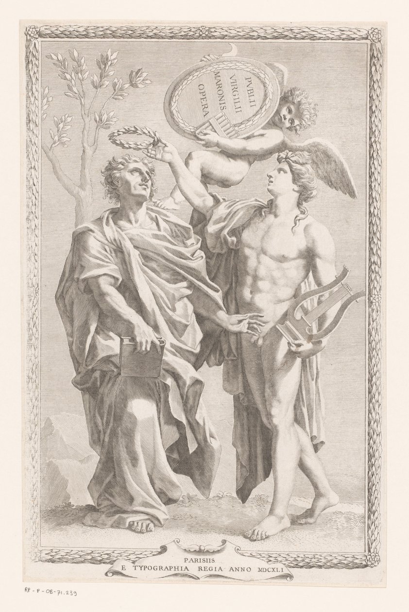 阿波罗王冠 普布利乌斯-维吉尔-马罗
Publius Vergilius Maro 的扉页，Publii Virgilii Maronis Opera，1641 年。 作者 克劳德·梅伦