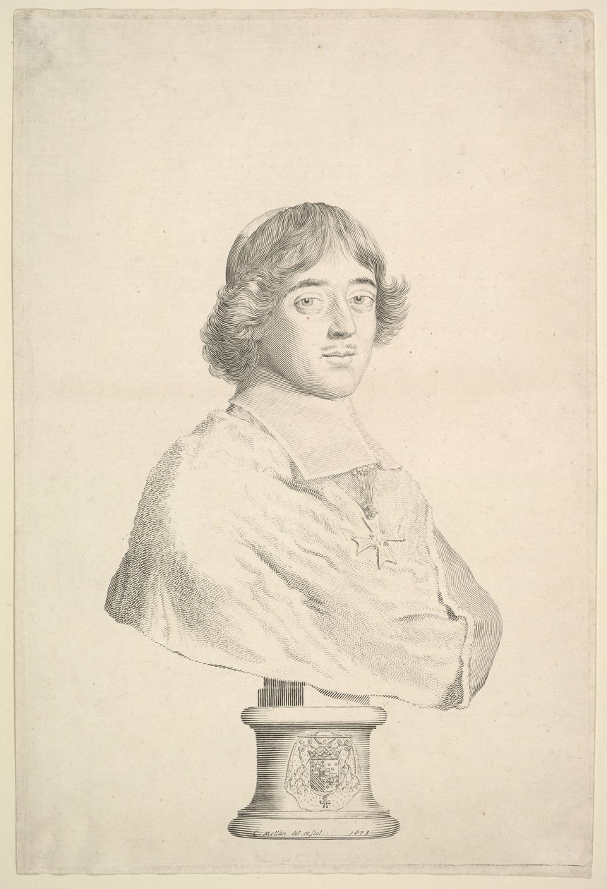 Emmanuel-Théodosede La Tour dAuvergne，duc dAlbret和红衣主教de Bouillon，1673年。 作者 克劳德·梅伦
