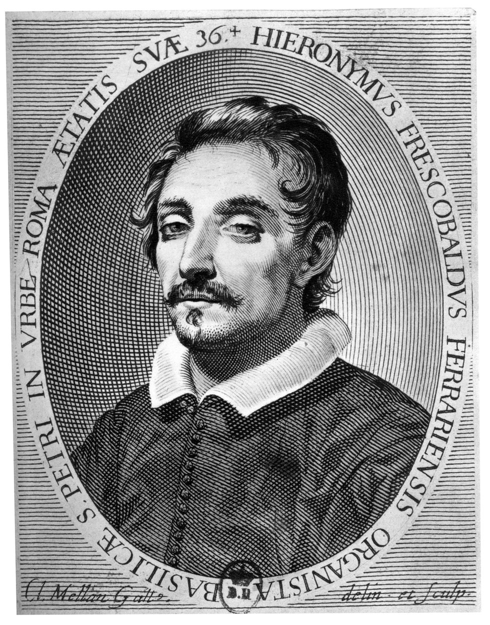 Girolamo Frescobaldi 1583年-1643年是费拉拉（Ferrara）的音乐家 作者 克劳德·梅伦