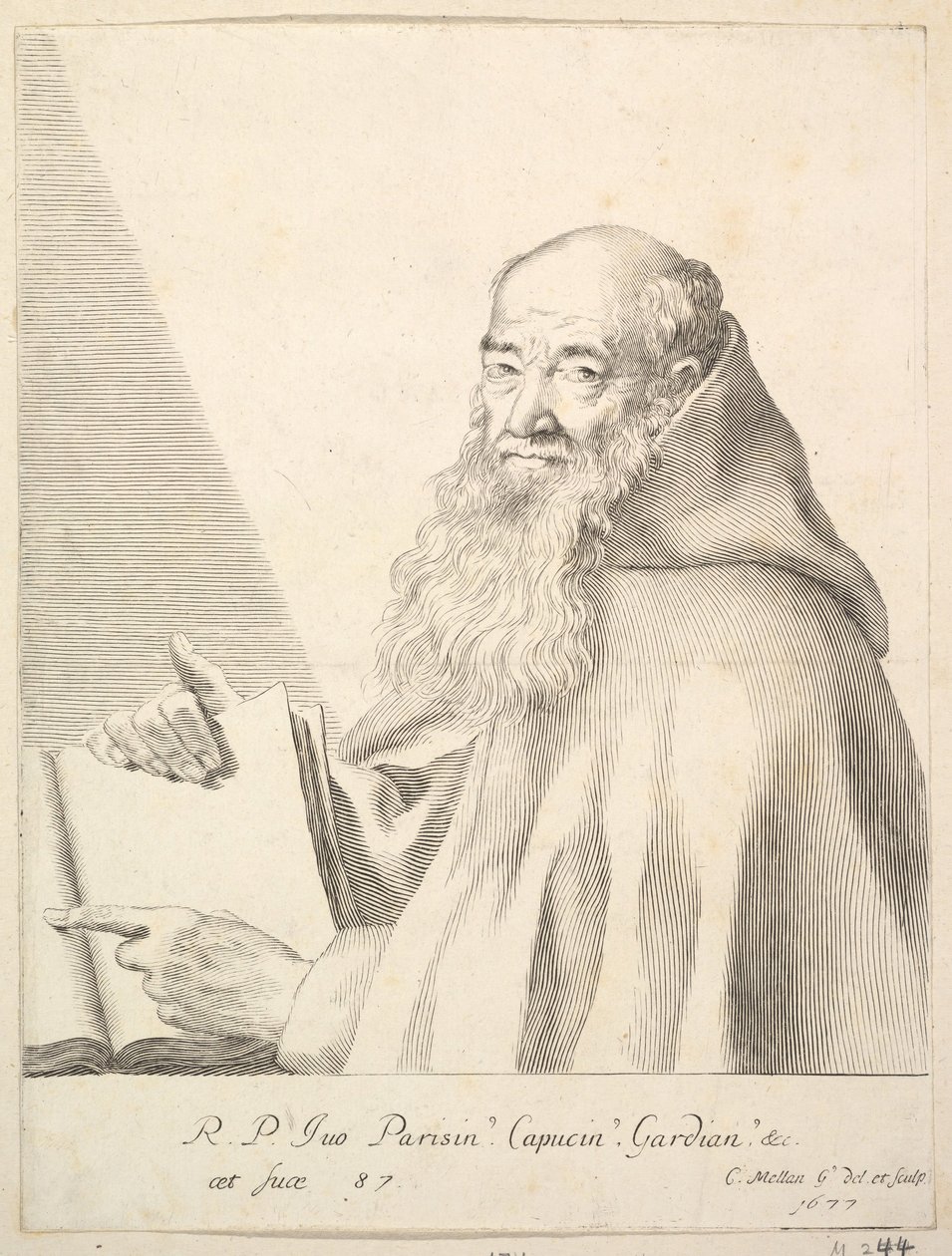 伊夫·勒·伊夫肖像，1677年。 作者 克劳德·梅伦