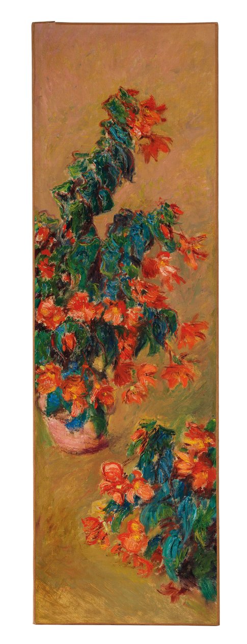 花盆里的红色杜鹃花，1883年 作者 克劳德·莫奈
