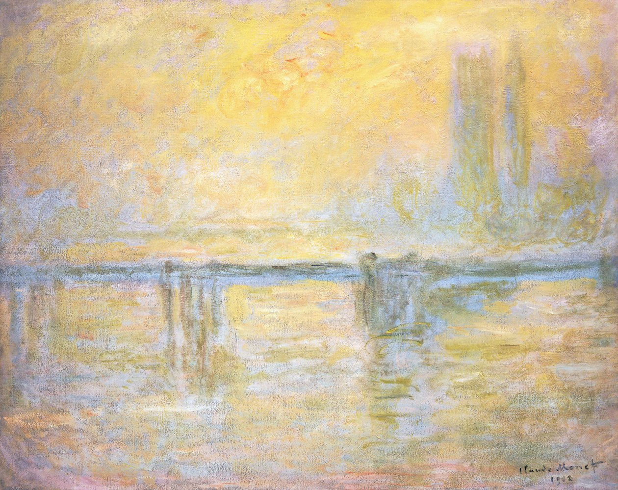 查令十字桥，雾；查林十字大桥，布劳拉德，1902年 作者 克劳德·莫奈