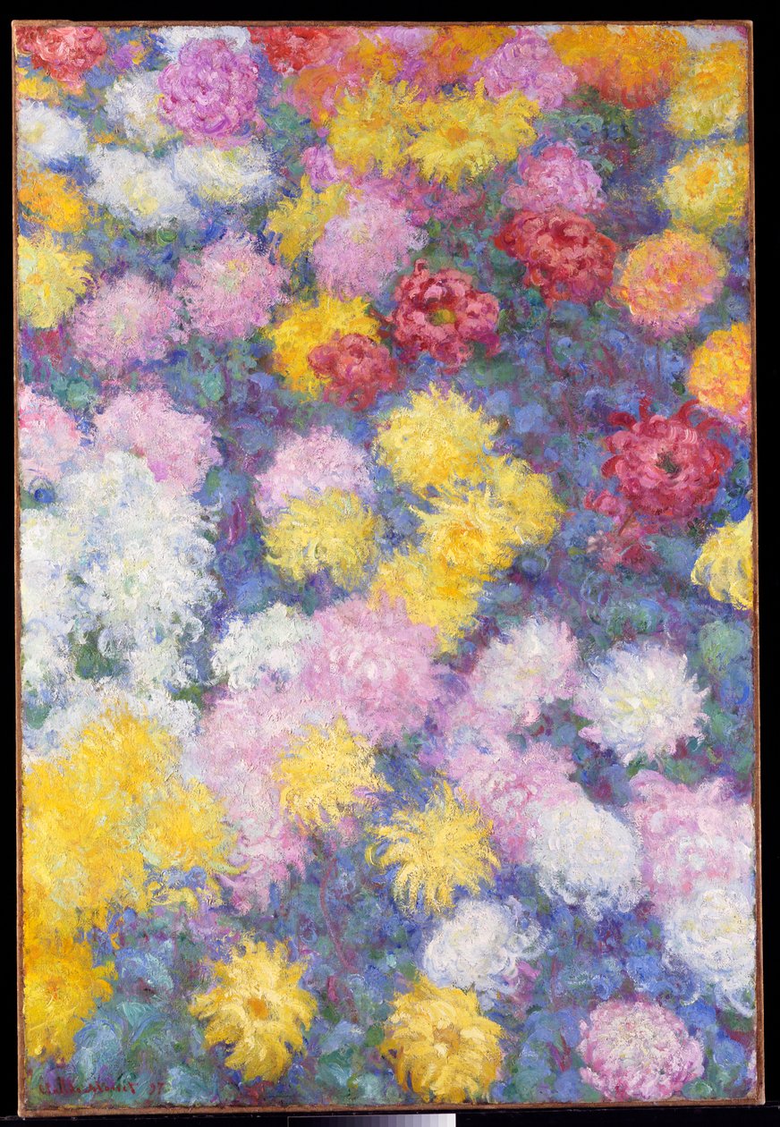 菊花，1897年 作者 克劳德·莫奈