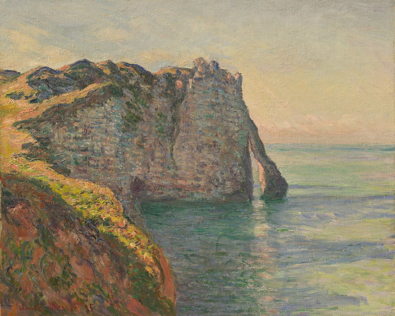 克利夫（Cliff）和波特（Porte dAval），1885年。 作者 克劳德·莫奈