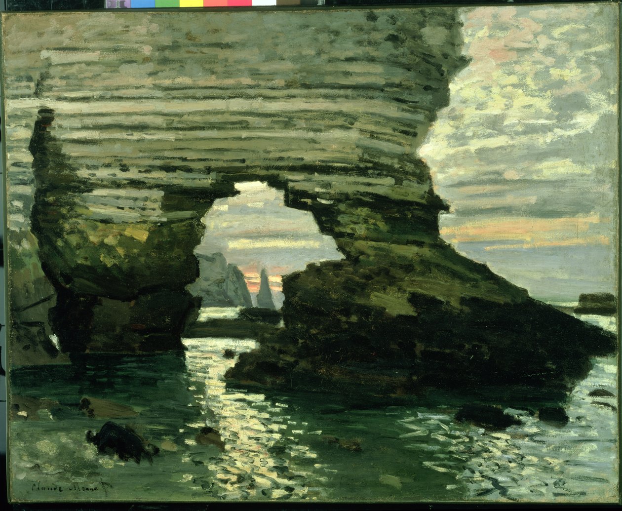 埃特勒塔的悬崖，c.1868-69 作者 克劳德·莫奈