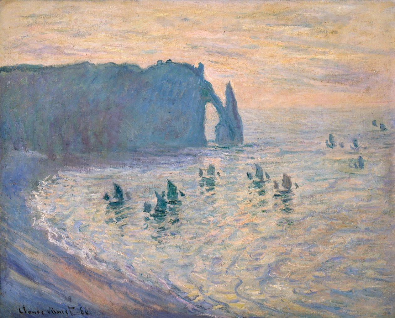 塞特勒塔（1885-1886）的悬崖。 作者 克劳德·莫奈