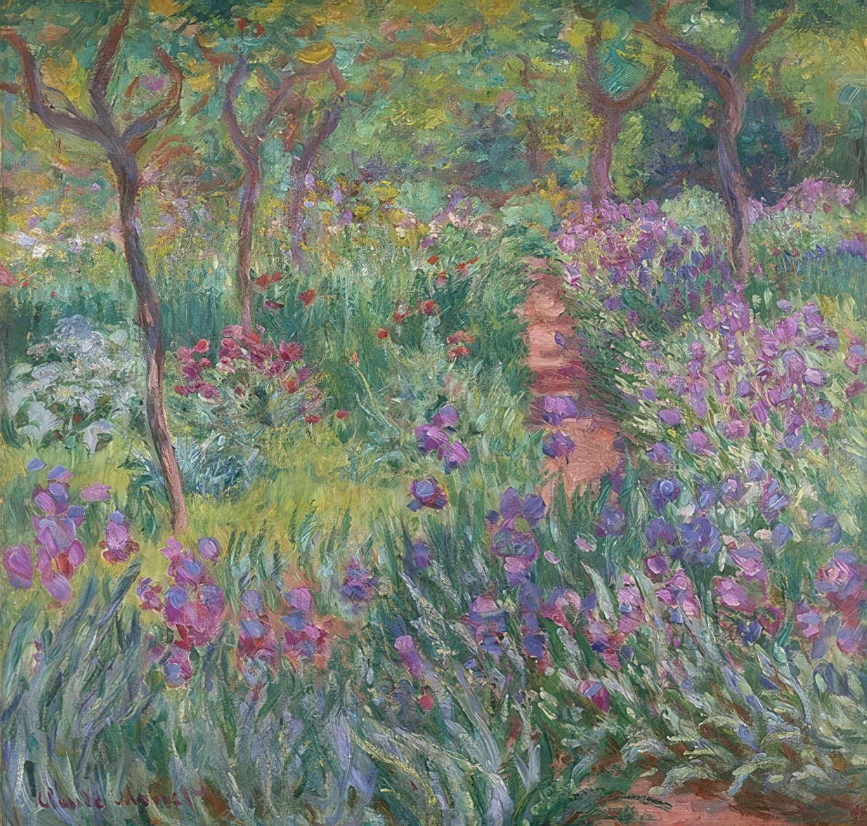 吉维尼的艺术家花园。 1900年 作者 克劳德·莫奈