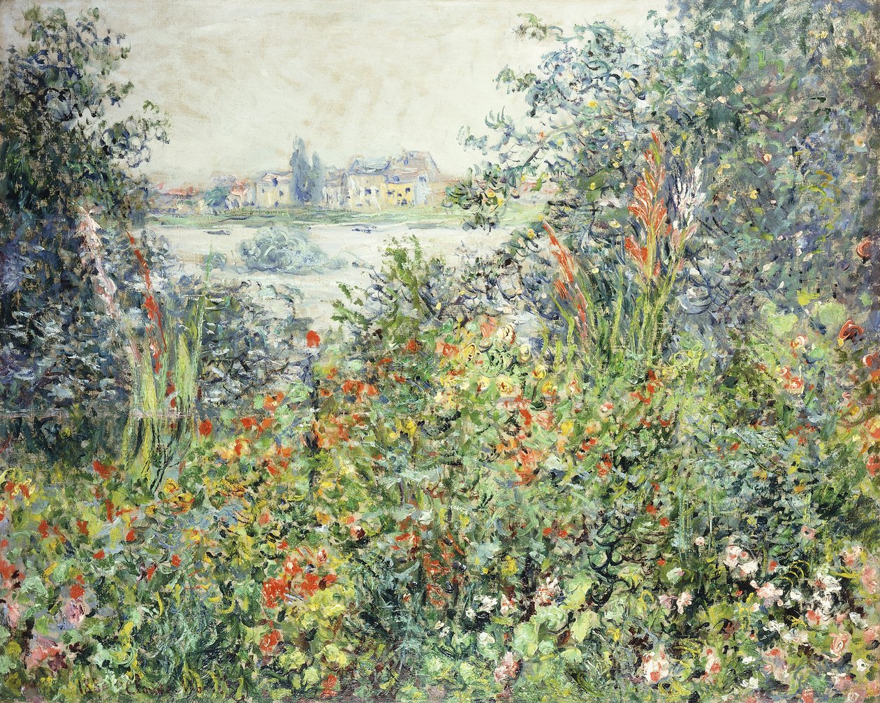 Vetheuil上的花； Fleurs a Vetheuil，1881年 作者 克劳德·莫奈