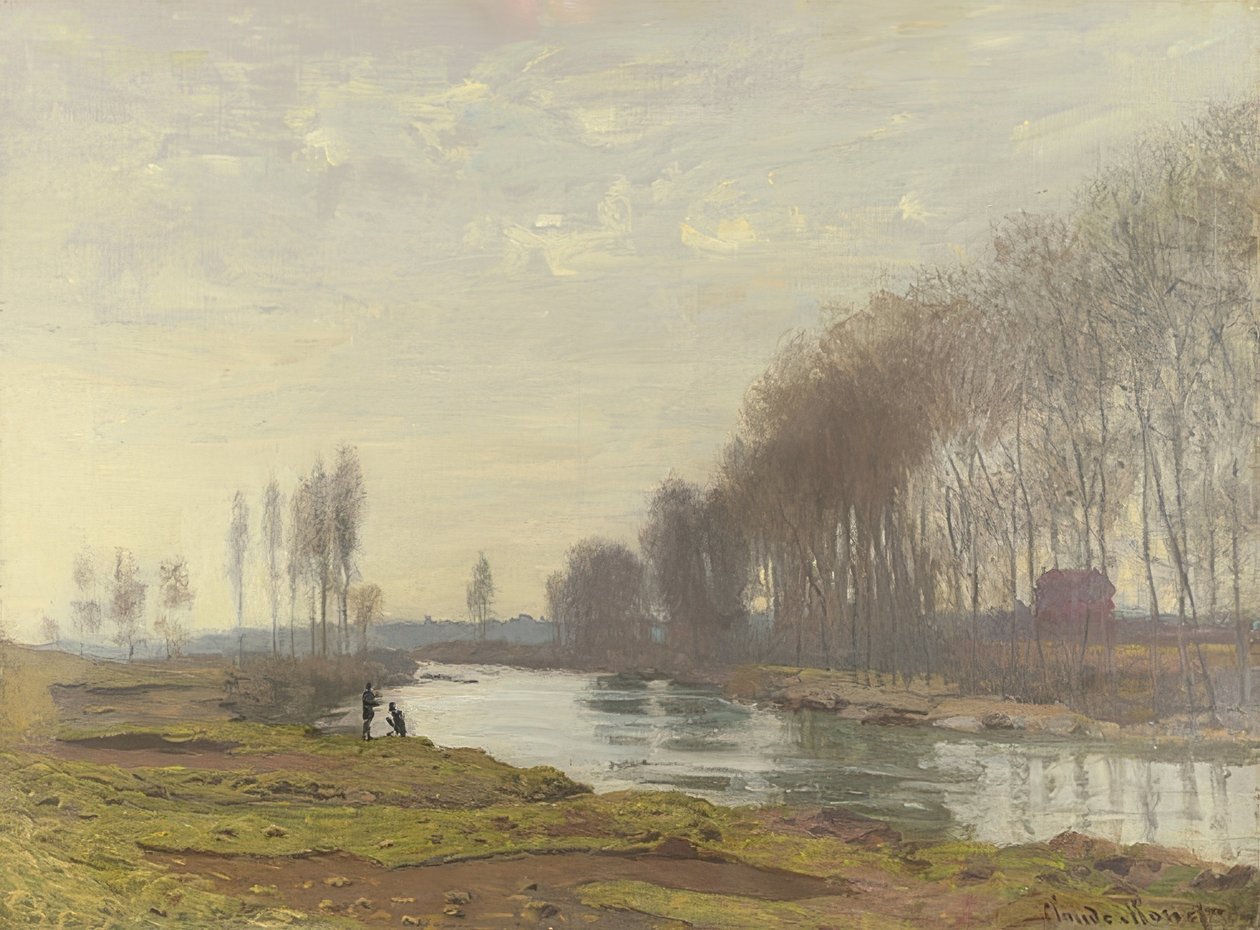 塞纳河在Argenteuil（Petit Bras de la塞纳河，Argenteuil）。 1872年 作者 克劳德·莫奈
