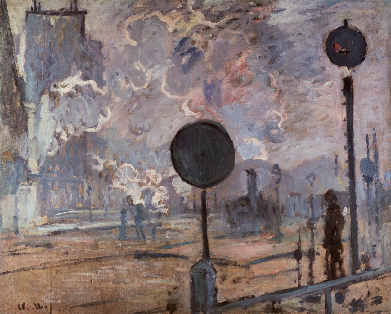 Gare Saint Lazare (Le Signal) 作者 克劳德·莫奈