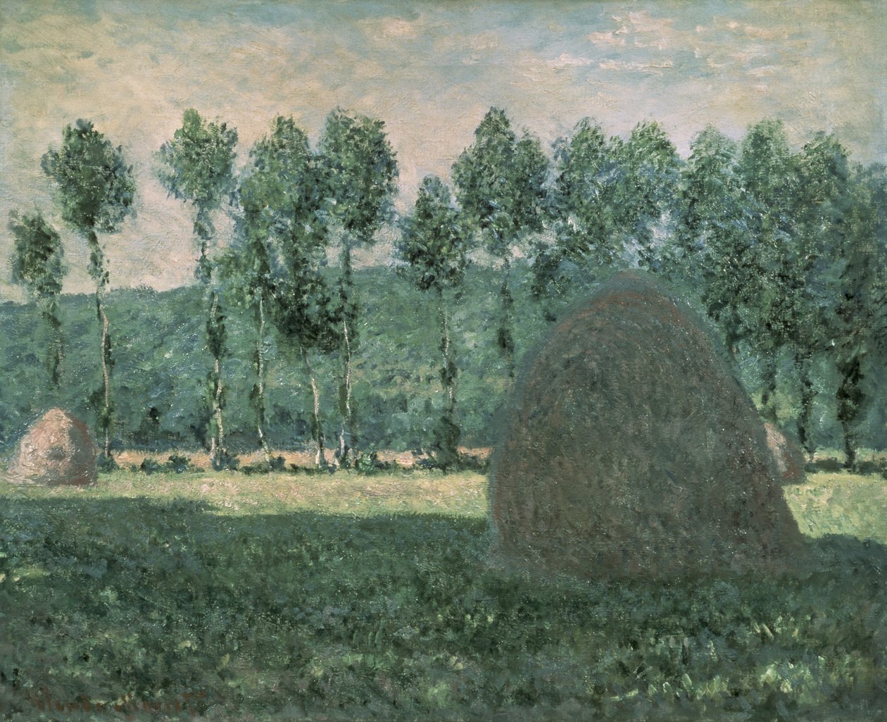 吉维尼附近的干草堆，c.1884-89 作者 克劳德·莫奈