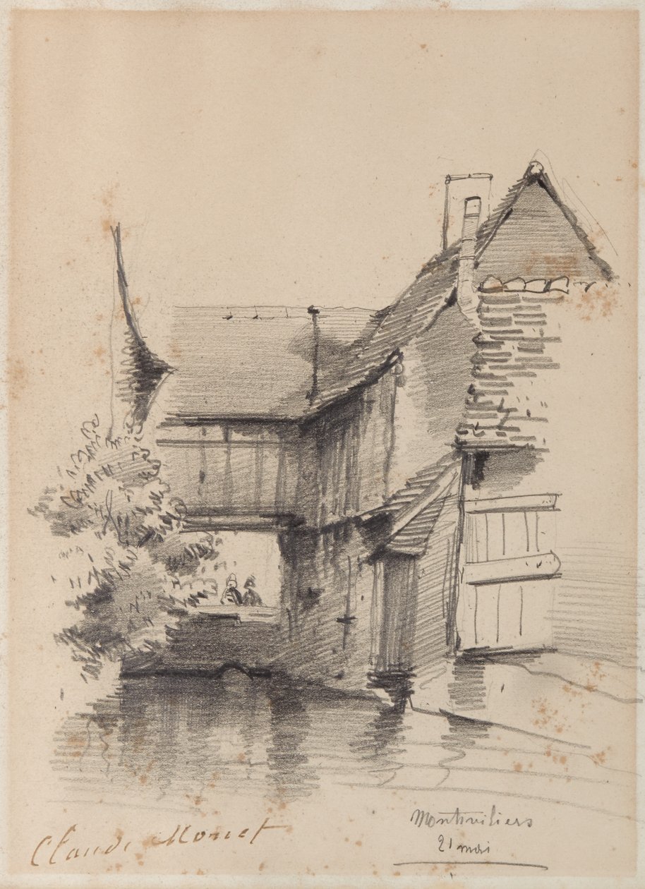 蒙蒂维利耶尔勒萨尔德故居，1857年 作者 克劳德·莫奈
