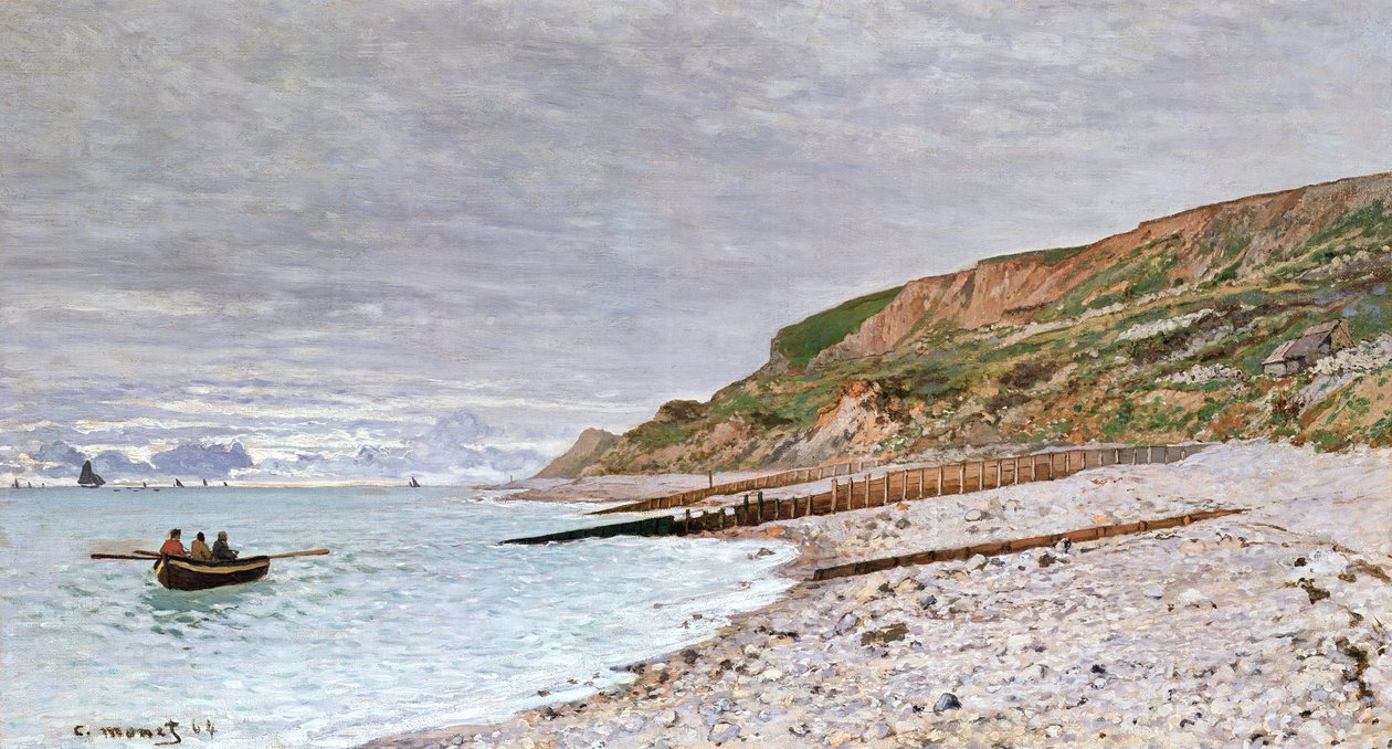 The Pointe de la Heve，1864 作者 克劳德·莫奈