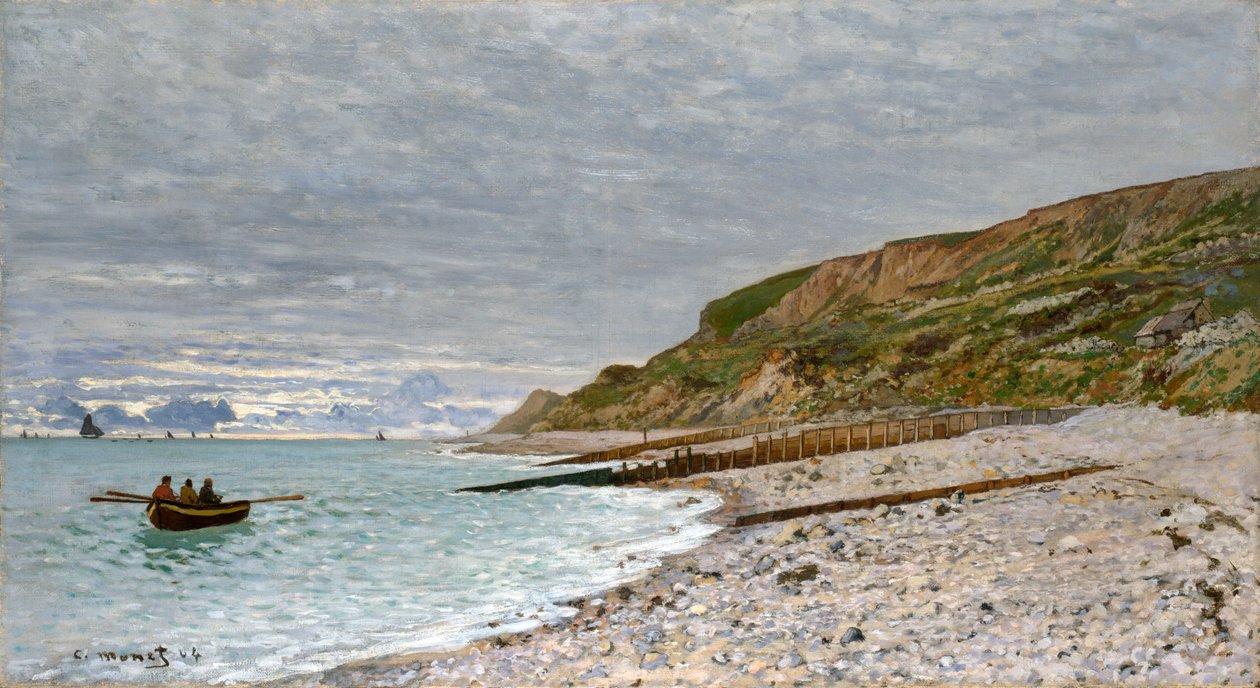 La Pointe de laHève，圣阿德雷，1864年 作者 克劳德·莫奈