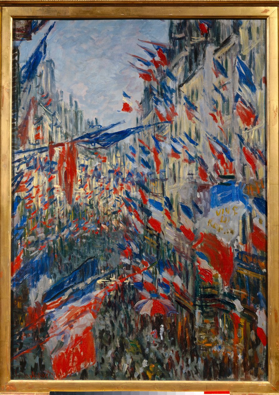 1878 年 6 月 30 日在巴黎的 La Rue Saint-Denis（圣丹尼斯）盛宴。 Claude Monet 绘画（1840-1926） 作者 克劳德·莫奈