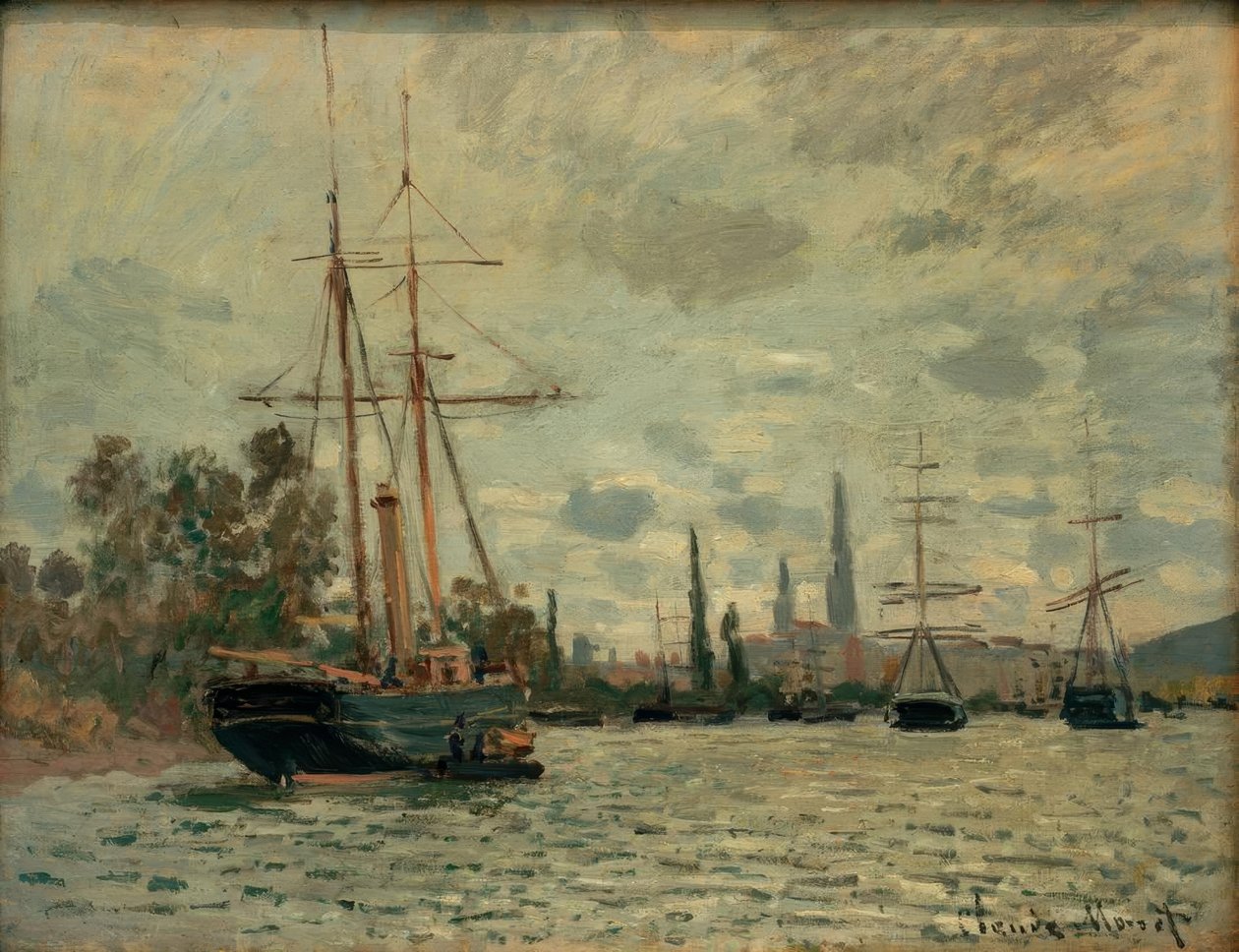 塞纳河（La SeineàRouen）（鲁昂塞纳河） 作者 克劳德·莫奈
