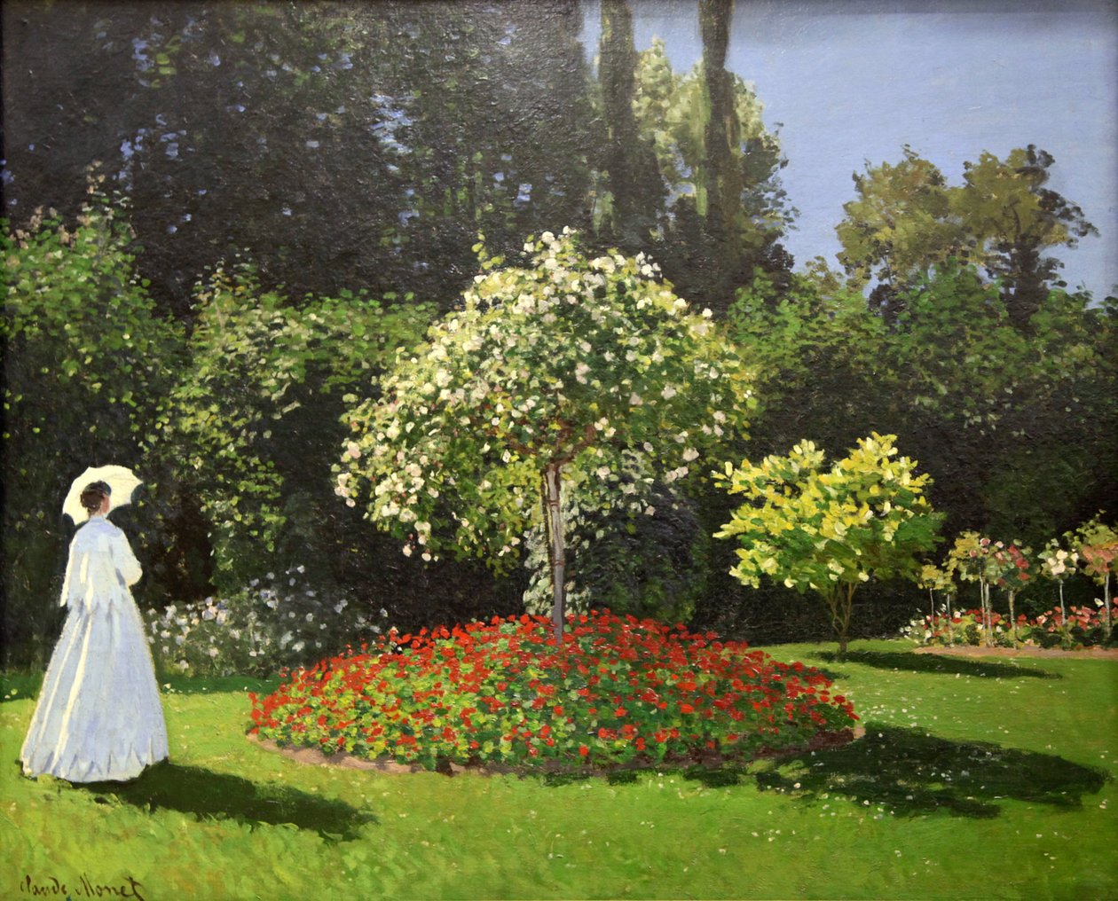 花园里的女人》，1867年 作者 克劳德·莫奈