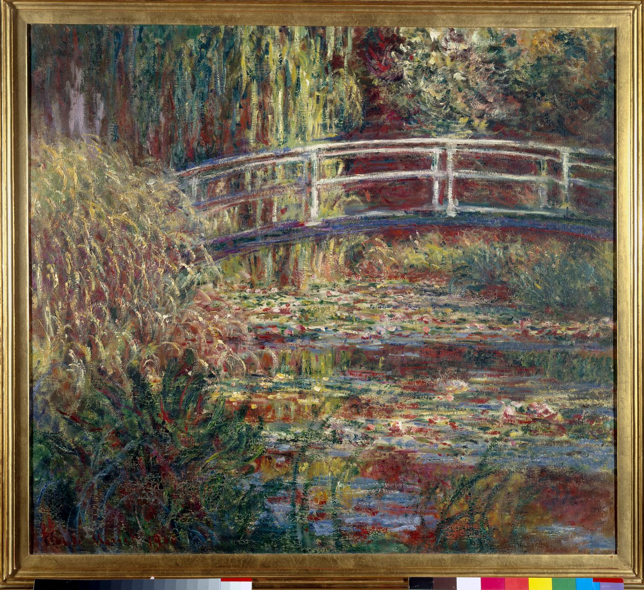 Le Basin aux nympheas，和声玫瑰 Claude Monet (1840-1926) 1900 年作画。 0,89 x 1,00 米巴黎，奥赛博物馆 - 睡莲池，粉红色和谐 - 克劳德莫奈绘画（1840-1926），布面油画（89 x 100 厘米） 作者 克劳德·莫奈