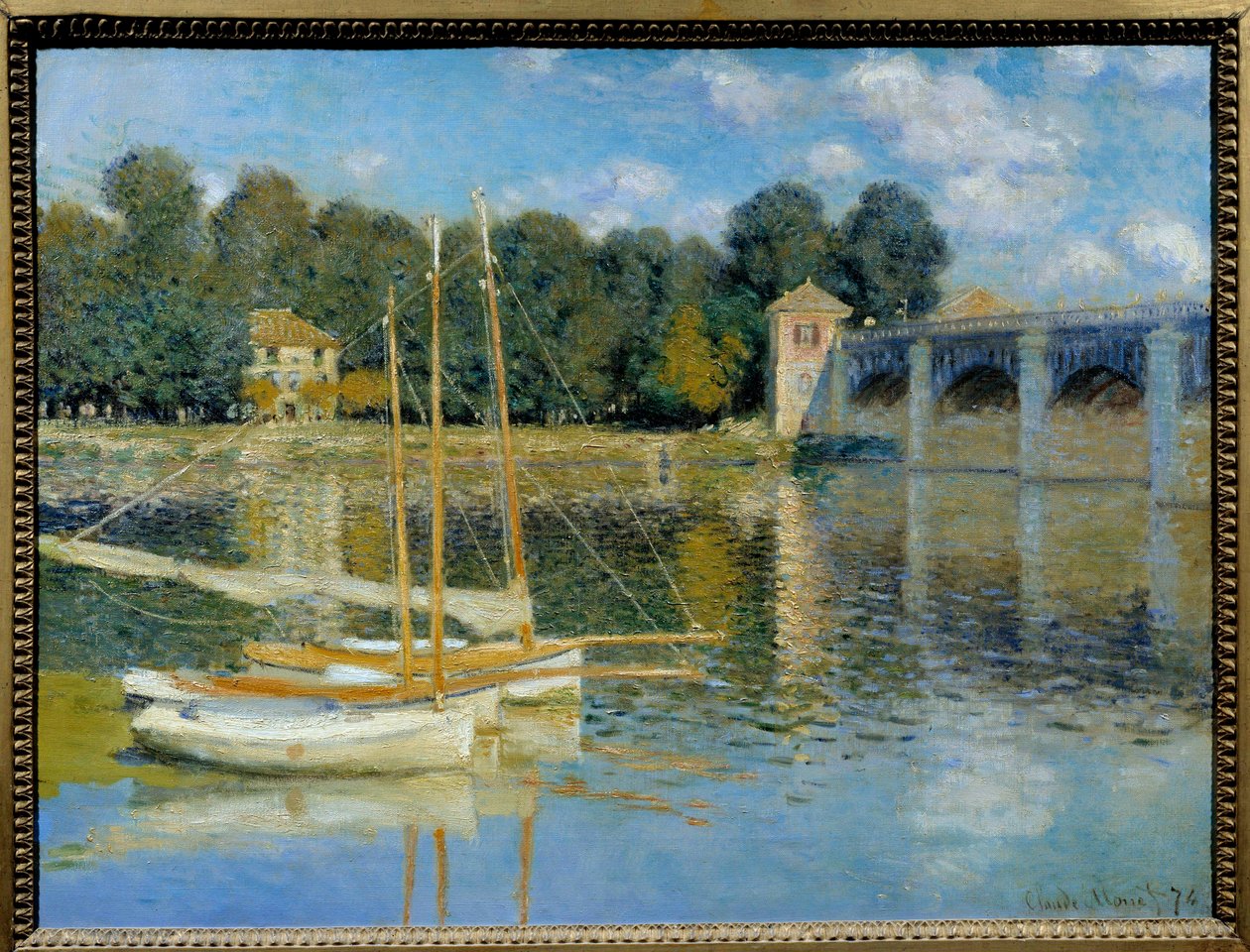 克劳德·莫奈 (1840-1926) 的 Le pont d