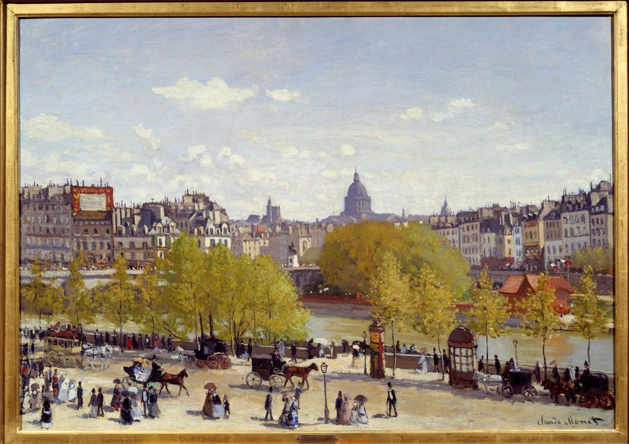 1867 年，巴黎卢浮宫。 Claude Monet 的绘画（1840-1926） 作者 克劳德·莫奈
