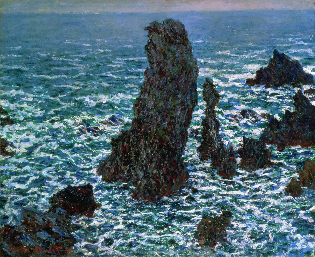 1886年，在美丽海岸百丽港的科顿港金字塔 作者 克劳德·莫奈