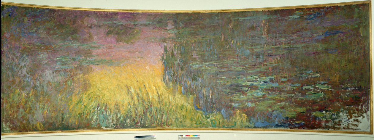 Les nympheas，soleil couchant Claude Monet (1840-1926) 1914-1926 年绘画，每部分 2 x 3 m 的双联画。 巴黎。 橘园博物馆 作者 克劳德·莫奈