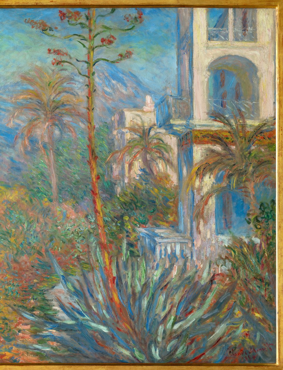 Les villas a Bordighera，1884 年（布面油画） 作者 克劳德·莫奈