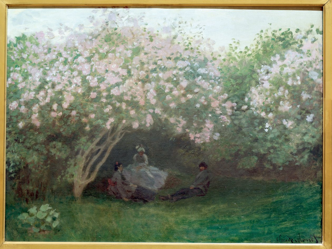 淡紫色，灰色天气（或淡紫色下的其余部分）-布面油画 作者 克劳德·莫奈