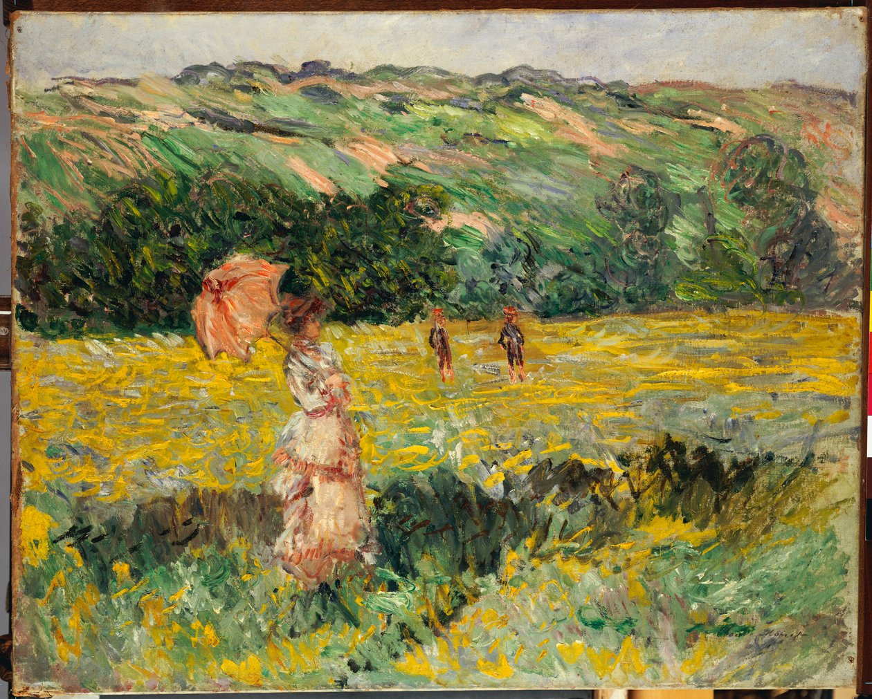 Limetz Meadow，1887年 作者 克劳德·莫奈