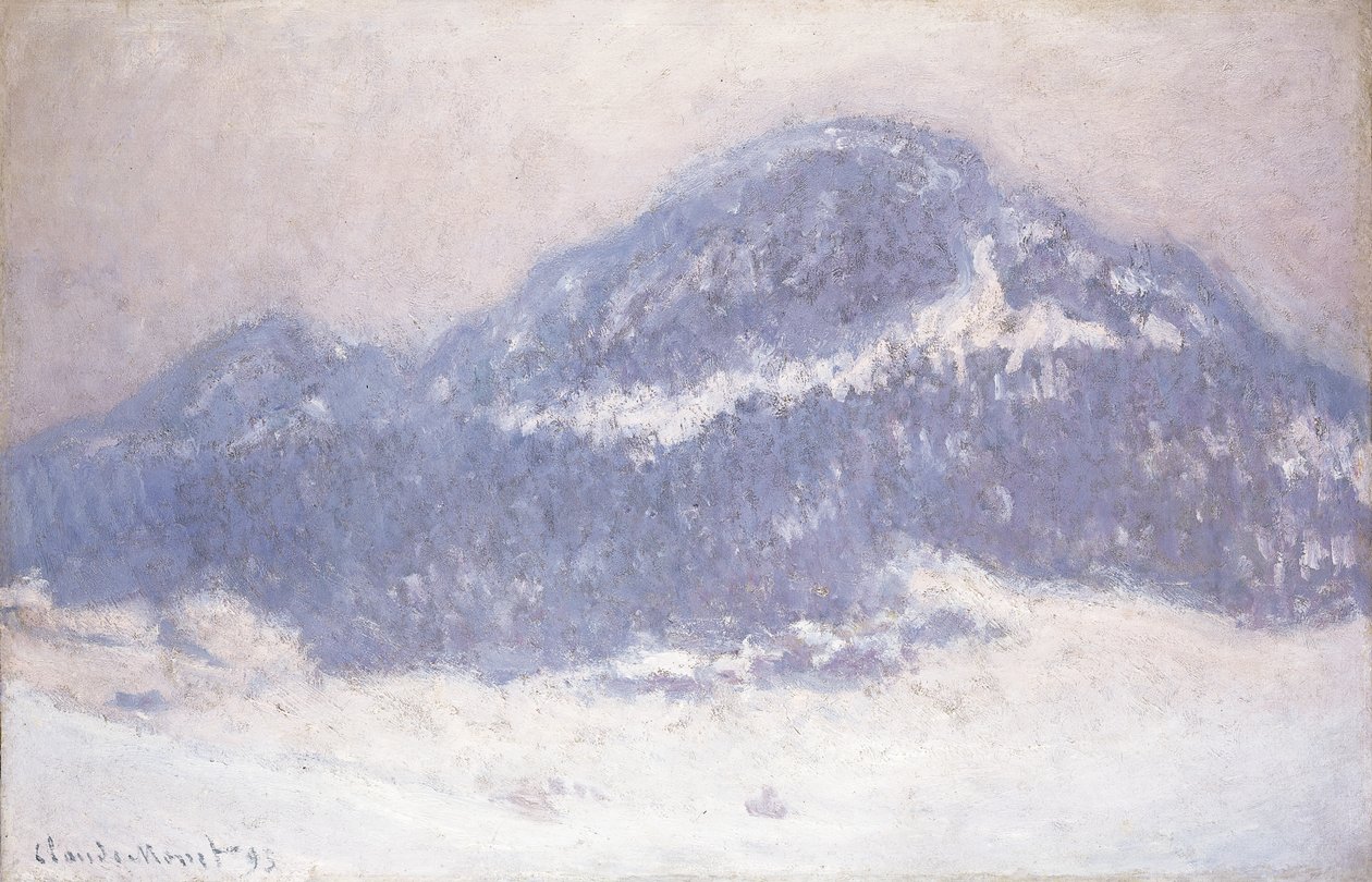 蒙山科尔萨斯，朦胧的天气，1895年 作者 克劳德·莫奈