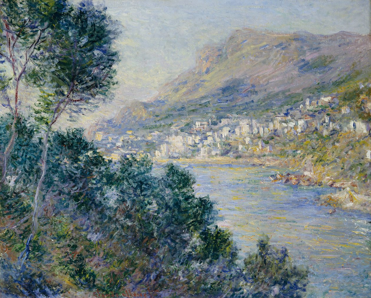 蒙特卡洛，开普马丁岛风景，1884年 作者 克劳德·莫奈