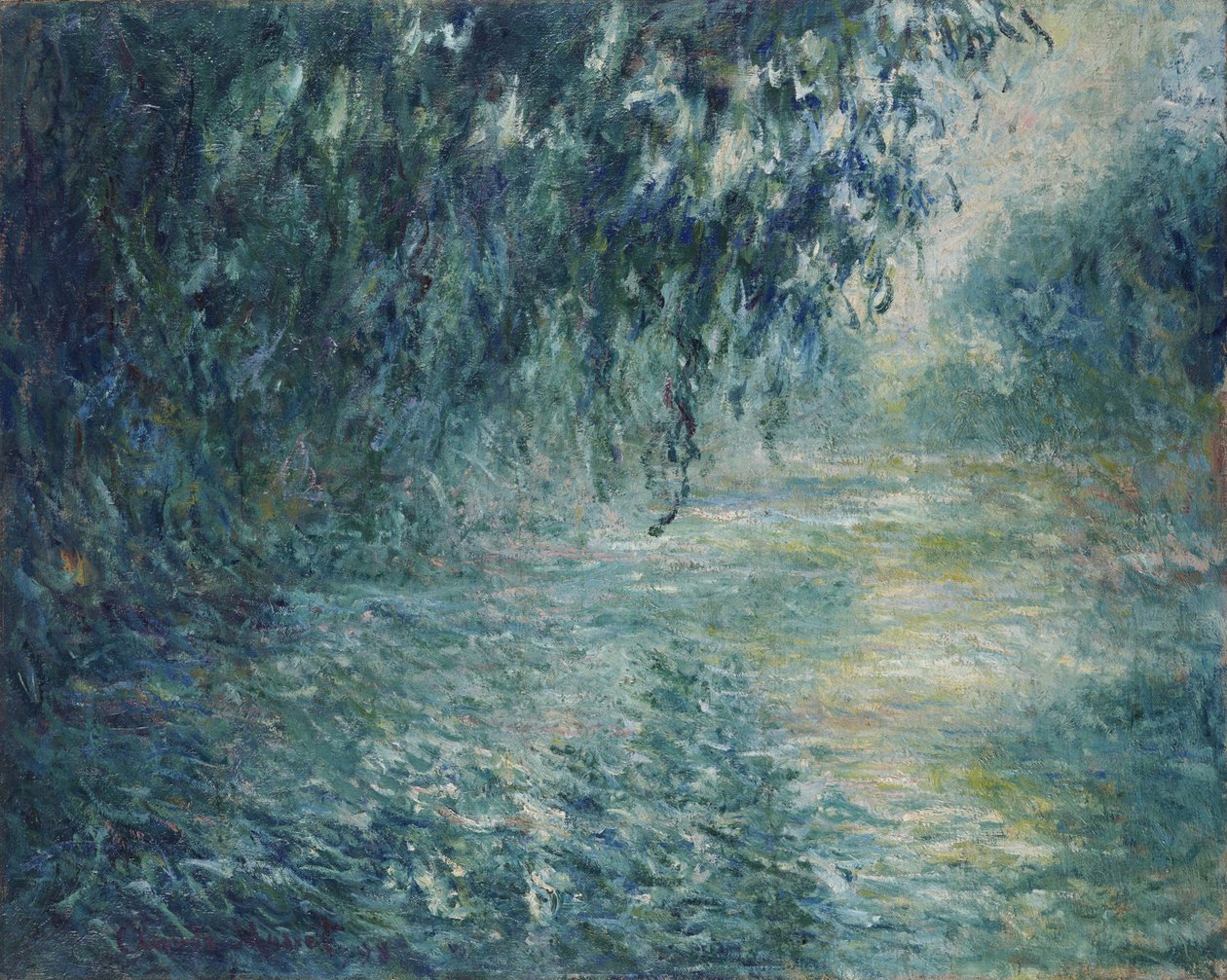 塞纳河上的早晨，1898年 作者 克劳德·莫奈