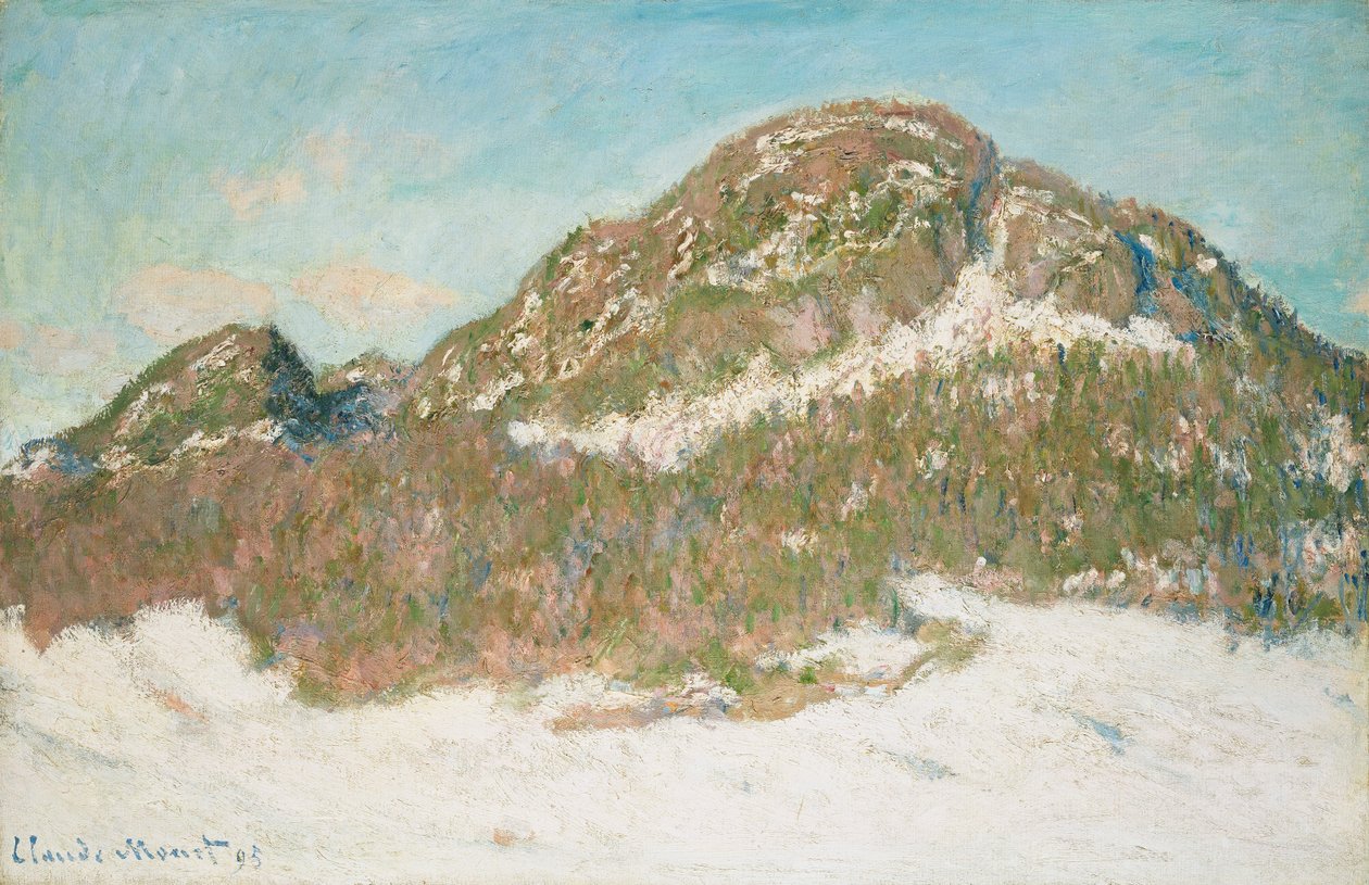 科尔萨斯山，阳光效应，1895年 作者 克劳德·莫奈