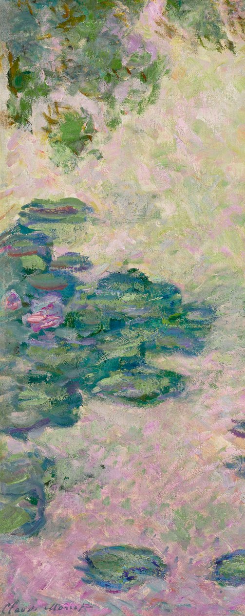睡莲（片段），约 1912 年（布面油画） 作者 克劳德·莫奈