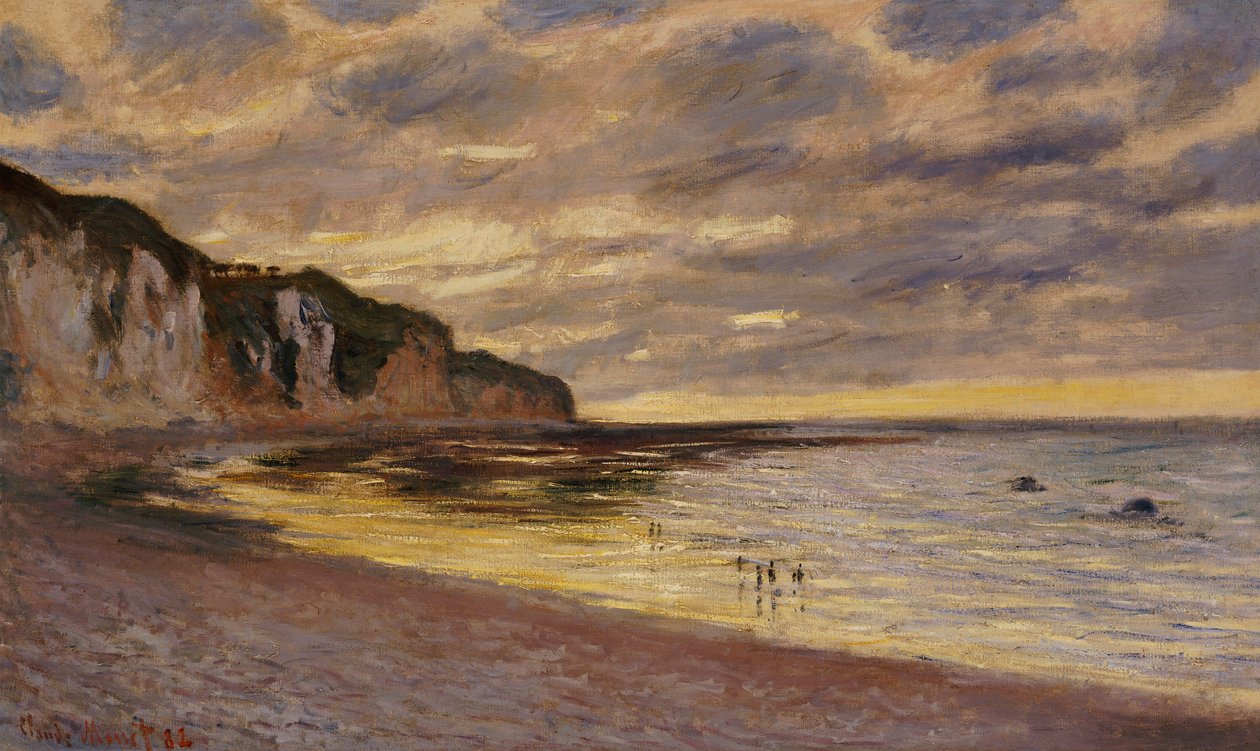 Pointe De Lailly，玛丽·巴斯（Maree Basse），1882年 作者 克劳德·莫奈